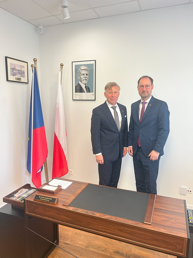 Pierwsza oficjalna wizyta JE Ambasadora RC w Polsce